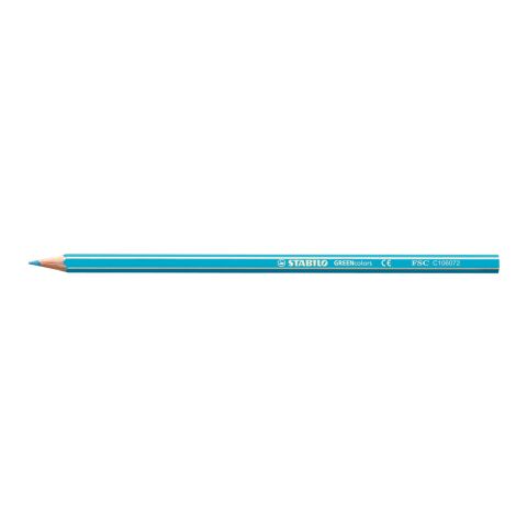 Werbeartikel STABILO GREENcolors Farbstift – blau – mit Logo bedruckt
