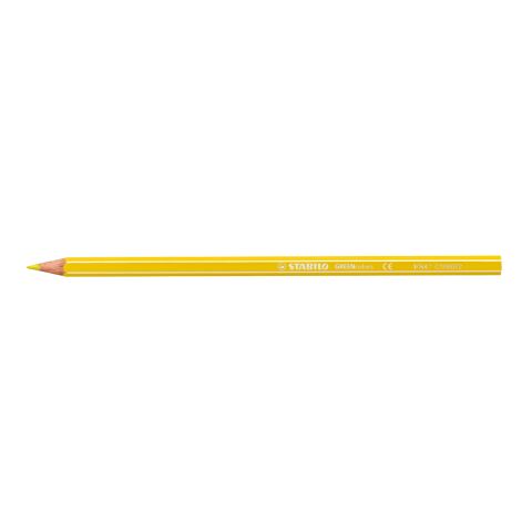 Werbeartikel STABILO GREENcolors Farbstift – gelb – mit Logo bedruckt