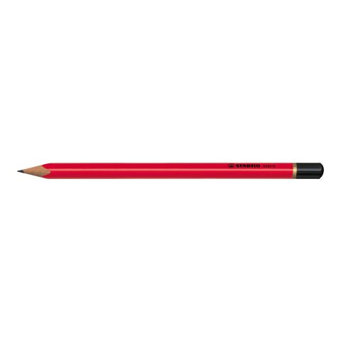 Werbeartikel ALL-STABILO Riesengrafitstift – rot – mit Logo bedruckt