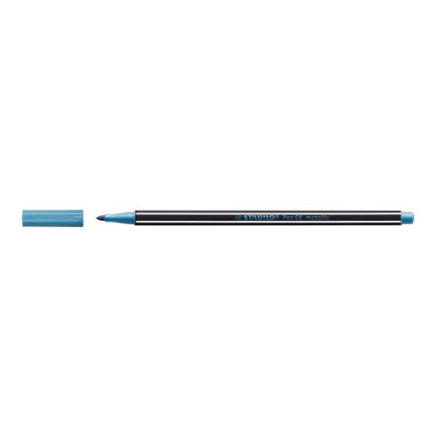 STABILO Pen 68 metallic Fasermaler blau | ohne Werbeanbringung