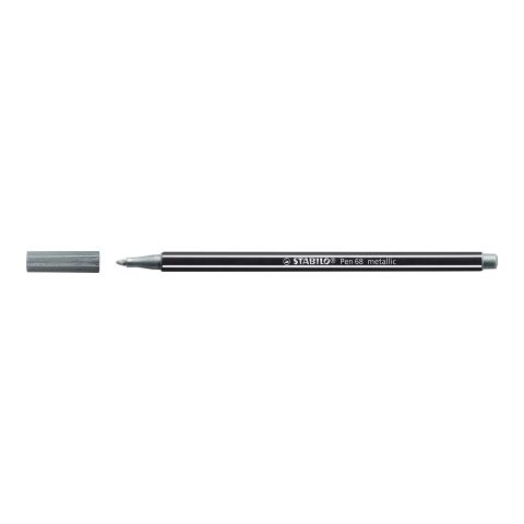 STABILO Pen 68 metallic silber | ohne Werbeanbringung