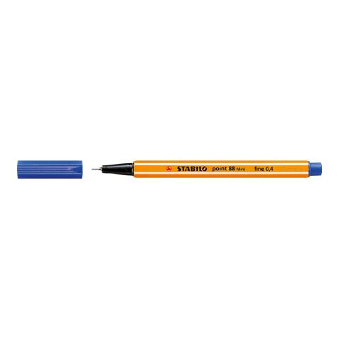 Werbeartikel STABILO point 88 Mini Fineliner – blau – mit Logo bedruckt