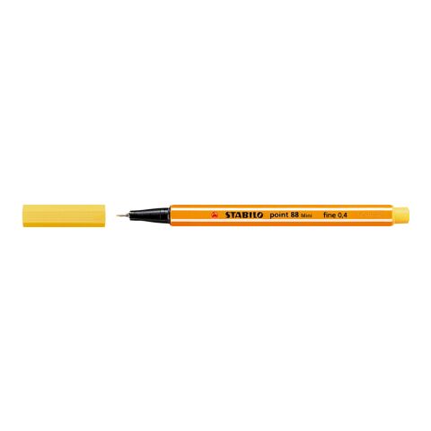 STABILO point 88 Mini Fineliner gelb | ohne Werbeanbringung