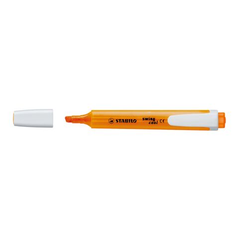 Werbeartikel STABILO swing cool Leuchtmarkierer – orange – mit Logo bedruckt