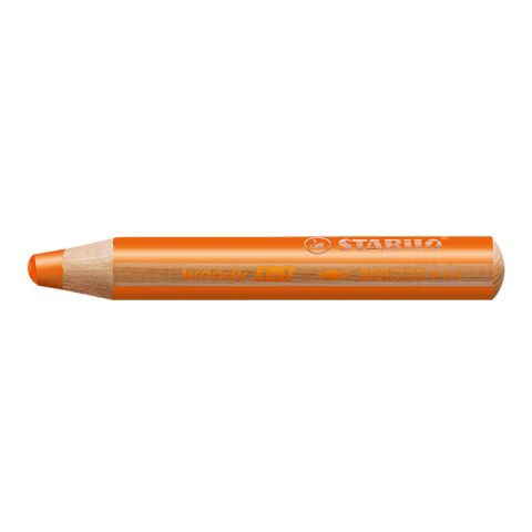 Werbeartikel STABILO woody 3 in 1 Farbstift – orange – mit Logo bedruckt