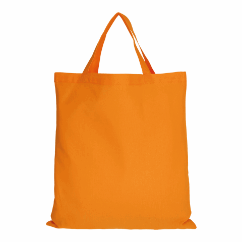 Messe-Werbemittel Baumwolltasche TEXXILLA CLASSIC – orange – mit Logo bedruckt 140 g/m² nachhaltiger Sportbeutel für Messen & Events