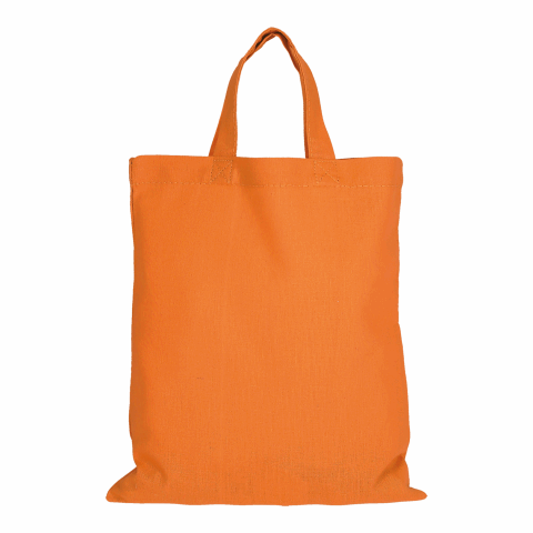Werbeartikel TEXXILLA Midi – Baumwolltasche, ca. 140 g/m² – orange – mit Logo bedruckt