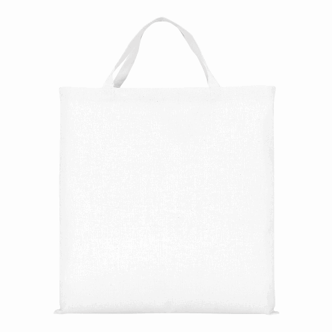 Werbeartikel TEXXILLA QUADRATISCH, PRAKTISCH, GUT – Baumwolltasche, ca. 140 g/m² – weiß – mit Logo bedruckt