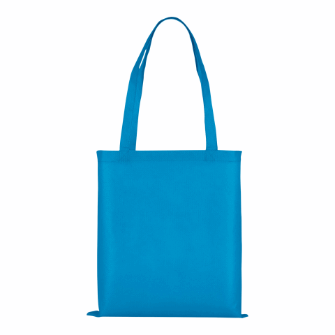 Werbeartikel TEXXILLA PP-Tasche Classic mit zwei langen Henkeln – hellblau – mit Logo bedruckt