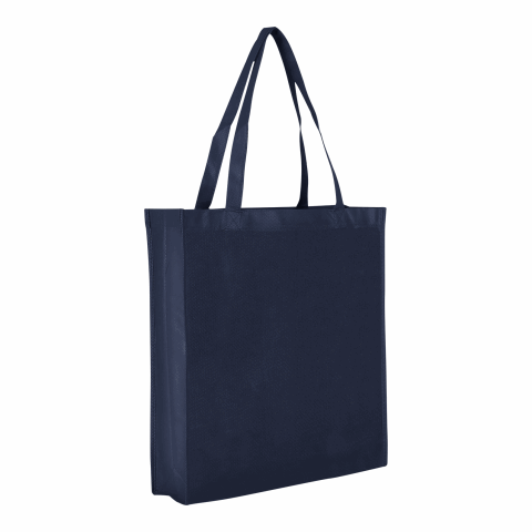 Werbeartikel City-Bag TEXXILLA 2 – marineblau – mit Logo bedruckt, 100% recycelbare Polypropylen Tragetasche für Messen