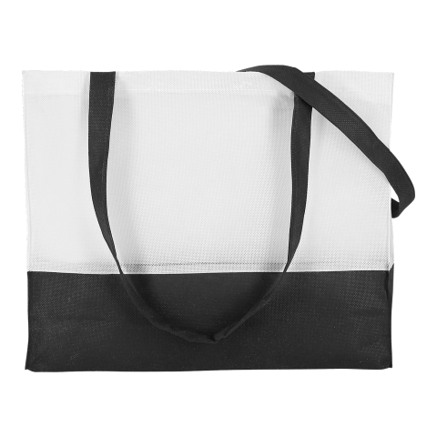 Werbeartikel TEXXILLA City-Bag 1 – weiß-schwarz – mit Logo bedruckt