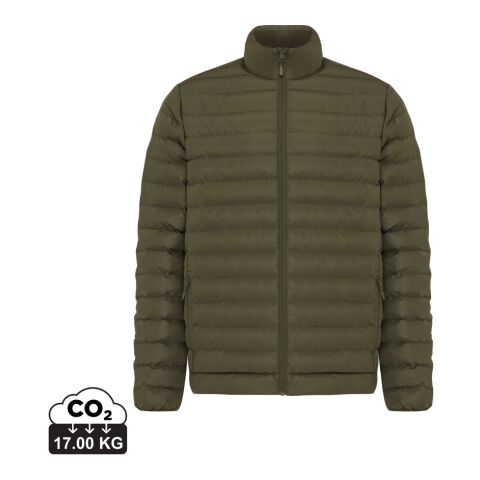Werbeartikel IQONIQ Maiko Herren Steppjacke aus recyceltem Polyester – grün – S – mit Logo bedruckt