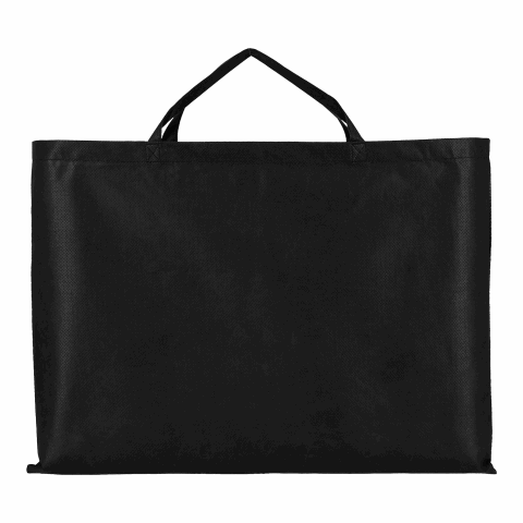 Streuartikel Non-Woven Tasche TEXXILLA BIG BAG – schwarz – mit Logo bedruckt 70x50 cm kurze Henkel, günstige Werbetasche für Messen & Events