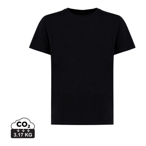 Werbeartikel IQONIQ Koli Kids T-Shirt aus recycelter Baumwolle | schwarz | mit Logo bedrucken