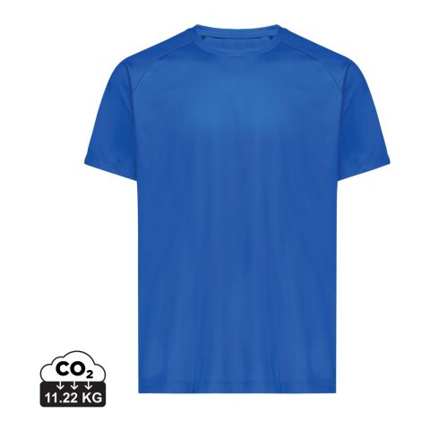 Teamkleidung T-Shirt IQONIQ Tikal – königsblau – mit Logo bedruckt nachhaltiges Sport-T-Shirt aus recyceltem Polyester Gr. XXS
