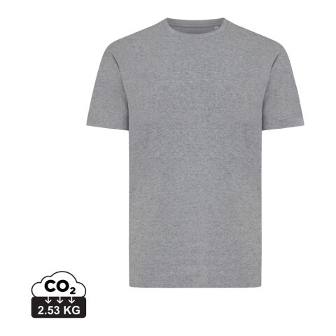 Werbeartikel IQONIQ Sierra Lightweight T-Shirt aus recycelter Baumwolle | ungefärbte helles Anthrazit | mit Logo bedrucken
