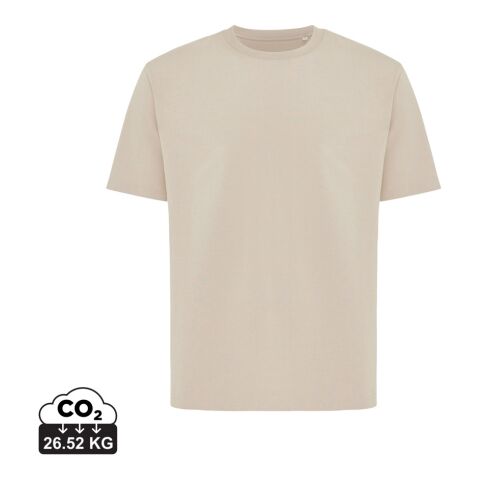 Werbeartikel IQONIQ Nikko Heavyweight T-Shirt aus recycelter Baumwolle | Wüste | mit Logo bedrucken