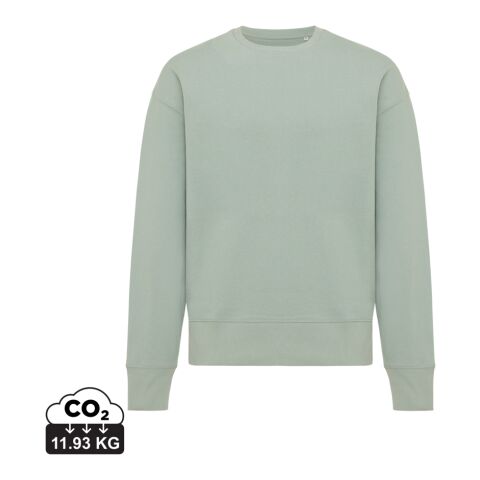 Iqoniq Kruger Relax-Rundhals-Sweater aus recycelt. Baumwolle Iceberg green | S | ohne Werbeanbringung | Nicht verfügbar | Nicht verfügbar | Nicht verfügbar