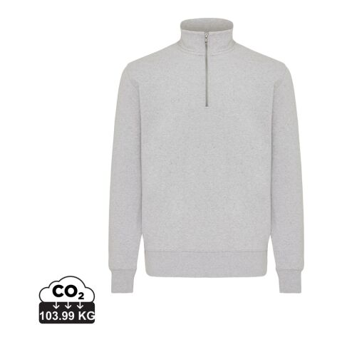 IQONIQ Elgon Quarter-Zip-Sweater aus rec. Baumwolle ungefärbte helles Grau | XXS | ohne Werbeanbringung | Nicht verfügbar | Nicht verfügbar | Nicht verfügbar