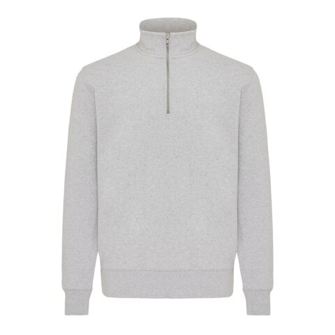 IQONIQ Elgon Quarter-Zip-Sweater aus rec. Baumwolle ungefärbte helles Grau | XXS | ohne Werbeanbringung | Nicht verfügbar | Nicht verfügbar | Nicht verfügbar