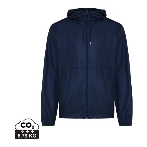 Werbeartikel Iqoniq Logan Lightweight Jacke aus recyceltem Polyester – navy blau – 4XL – mit Logo bedruckt