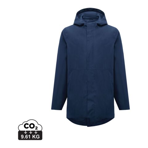 Werbeartikel IQONIQ Thelon Parka aus recyceltem Polyester – navy blau – XXL – mit Logo bedruckt
