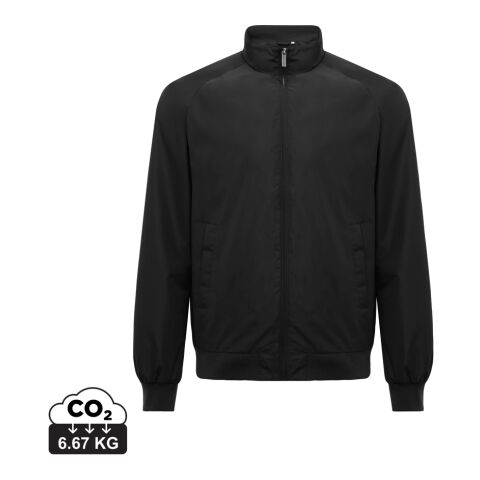 Werbeartikel IQONIQ Odin Urban Jacke aus recyceltem Polyester – schwarz – XS – mit Logo bedruckt