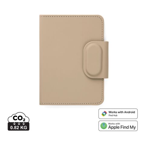 Nachhaltiger Werbeartikel VINGA Baltimore RCS Passport Cover mit Dual-Finder – grau