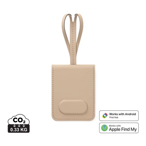 Werbeartikel VINGA Baltimore RCS Kofferanhänger mit Dual-Finder – grau – mit Logo bedruckt