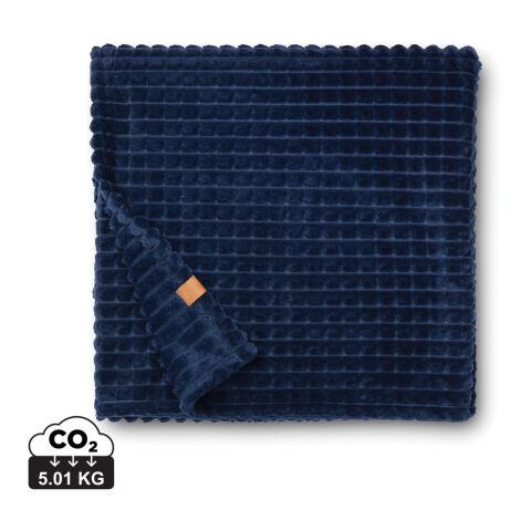 VINGA Branson Decke aus GRS recyceltem PET navy blau | ohne Werbeanbringung | Nicht verfügbar | Nicht verfügbar | Nicht verfügbar