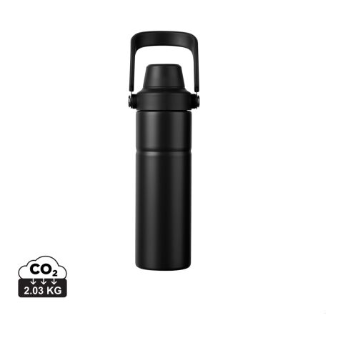 VINGA Baltimore Trek RCS recycelte SS Flasche 600ml schwarz | ohne Werbeanbringung | Nicht verfügbar | Nicht verfügbar