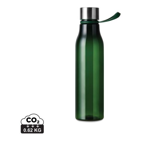 Werbeartikel VINGA Lean 800 ml Wasserflasche RCS-zertifiziert recyceltes PET BPA-frei mit Trageschlaufe & Griff – grün – mit Logo bedruckt