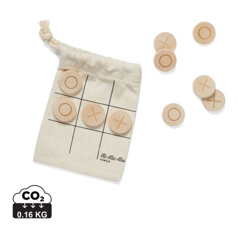 VINGA Tic-Tac-Toe Mini-Spiel braun | ohne Werbeanbringung | Nicht verfügbar | Nicht verfügbar