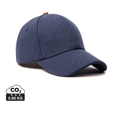 Corporate-Fashion Cap VINGA Bosler – navy blau – mit Logodruck 6-Panel-Design mit 63cm Umfang als klassisches Baseball Cap für Mitarbeiter