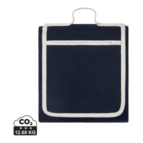 VINGA Volonne AWARE™ Picknickdecke aus recyceltem Canvas blau-off white | ohne Werbeanbringung | Nicht verfügbar | Nicht verfügbar | Nicht verfügbar