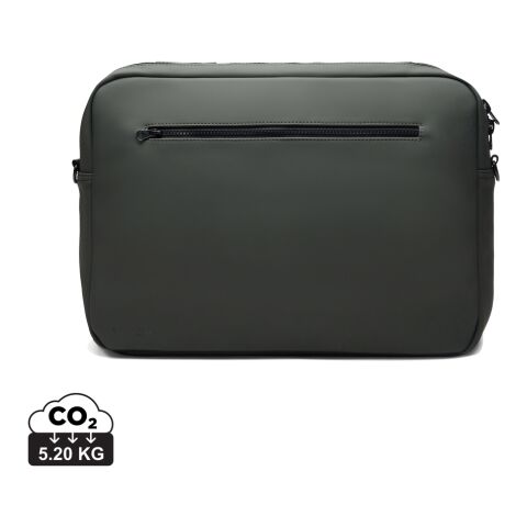 Werbeartikel VINGA Baltimore RCS wandelbare Rucksack-Aktentasche – grün – mit Logo bedruckt