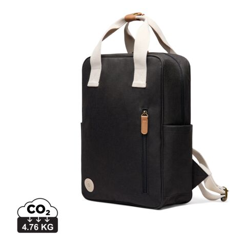 Werbeartikel VINGA Sortino RCS Rucksack – schwarz – mit Logo bedruckt
