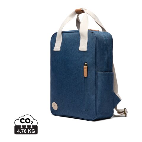 Werbeartikel VINGA Sortino RCS Rucksack – blau – mit Logo bedruckt