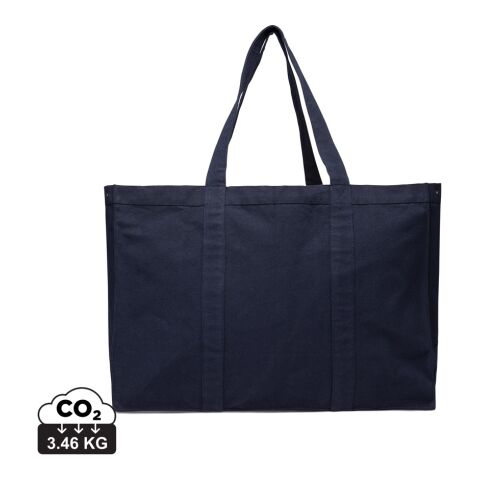 Werbeartikel VINGA Hilo AWARE™ Maxi-Tasche aus recyceltem Canvas – navy blau – Einkaufstasche / Werbetasche mit Logo bedruckt
