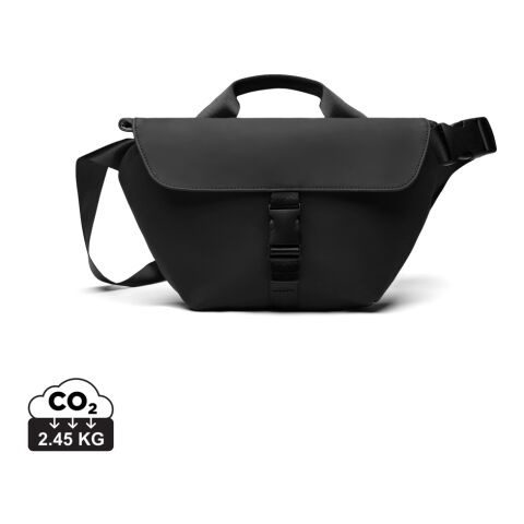 Werbeartikel VINGA Baltimore RCS Sling-Bag – schwarz – mit Logo bedruckt