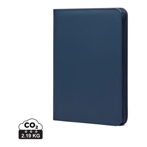 Werbeartikel VINGA Baltimore RCS A4 Portfolio – navy blau – mit Logo bedruckt
