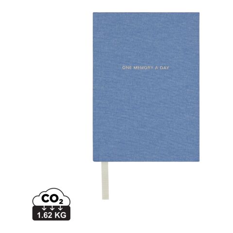 VINGA &quot;One memory a day&quot; GRS-recyceltes Papierjournal blau | ohne Werbeanbringung | Nicht verfügbar | Nicht verfügbar
