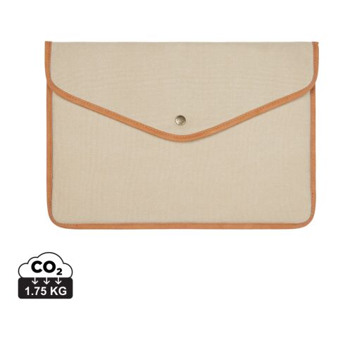 VINGA Bosler 14" Laptop-Tasche aus GRS recyceltem Canvas braun | ohne Werbeanbringung | Nicht verfügbar | Nicht verfügbar