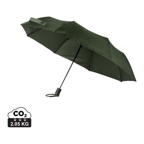 Werbeartikel VINGA Baltimore AWARE RPET 21“ Regenschirm – grün – mit Logo bedruckt