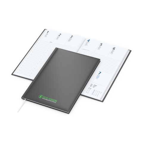 Wochenkalender Media EXPRESS 175 × 245 mm Kunstleder-Hardcover matt Anthrazit | 175 × 245 mm | ohne Werbeanbringung