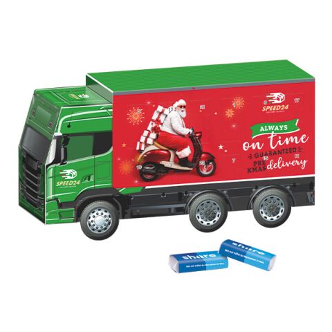 Adventskalender LKW ohne Werbeanbringung | 24 share Schokotäfelchen