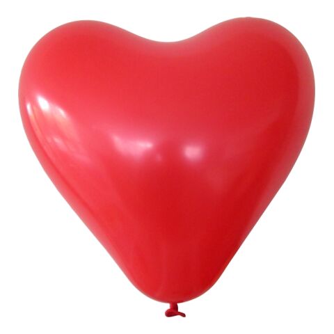 Standard Herzballon - Umfang 80 cm rot | ohne Werbeanbringung | ohne Werbeanbringung