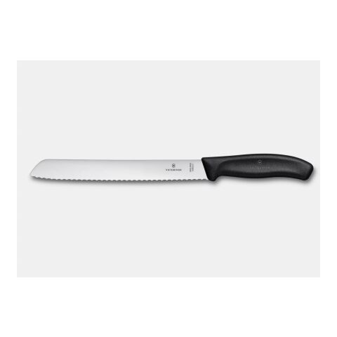 Victorinox Swiss Classic Brotmesser schwarz | Ätzung auf Klinge
