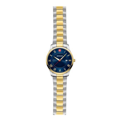 Wenger City Classic Schwarz Uhr Gravur Uhr