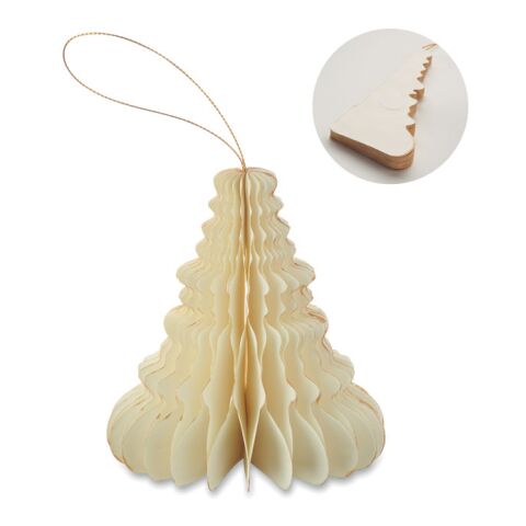 Weihnachtsschmuck aus Papier beige | ohne Werbeanbringung | Nicht verfügbar | Nicht verfügbar | Nicht verfügbar